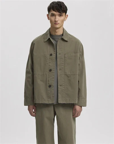 ANNARR - ANRHarki Dyed Overshirt - Castor Grey